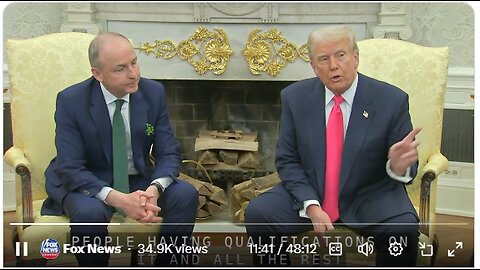 WATCH: President Trump hosts Irish Prime Minister Micheál Martin at the White House.