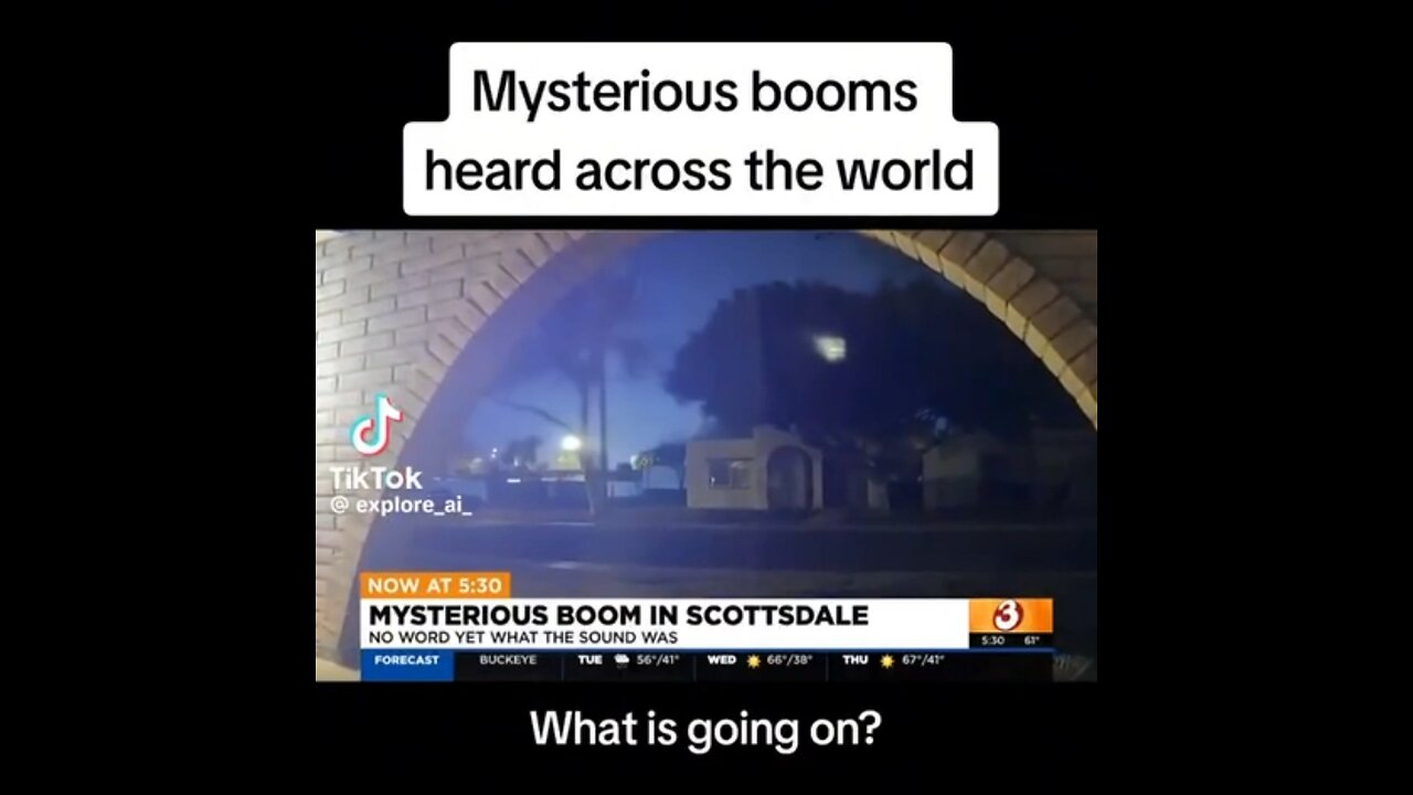 Scottsdale Arizona has been having mysterious booms