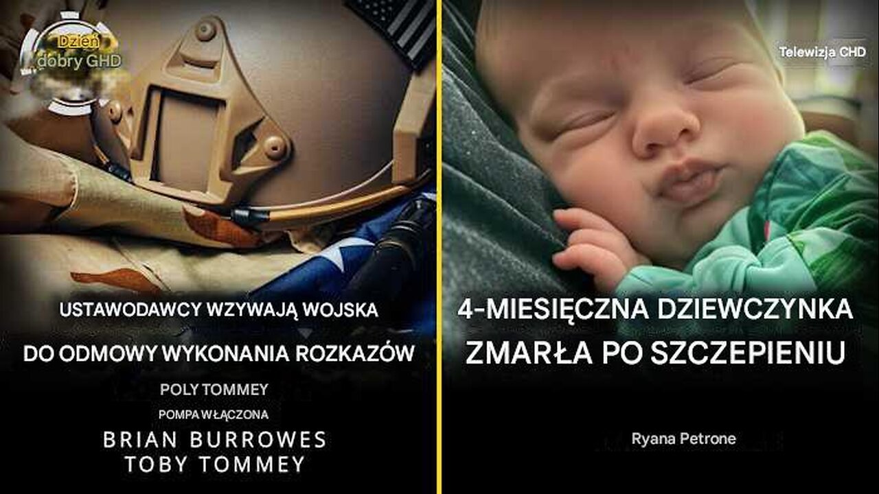 Prawodawcy wzywają żołnierzy do odmowy wykonania rozkazów. 4-miesięczna dziewczynka umiera po szczepieniu.