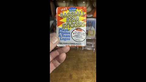 1985 #fleer Star stickers #baseballcards #packopening #junkwax