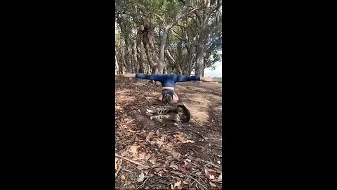 yoga flowing in the forest🌿