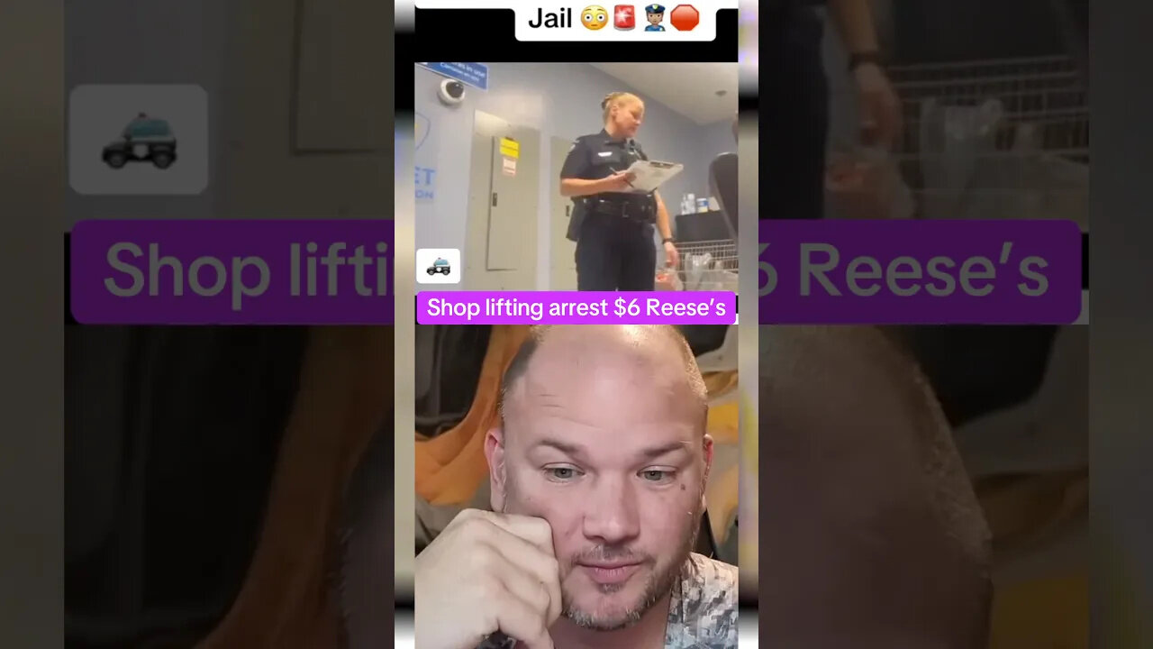 Shop lifting arrest over $6 Reeses #walmart #selfcheckout