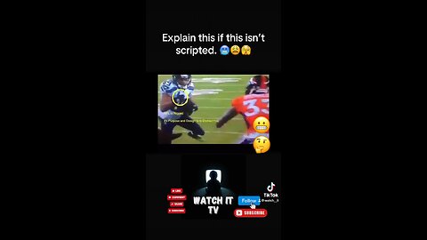 This might prove that the NFL is Scripted. 🤔😱