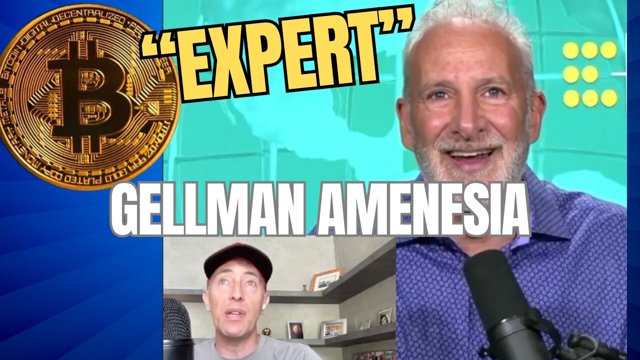 Peter Schiff Preaches Gold Over Bitcoin as an "Expert" (Gellman Amnesia Effect)
