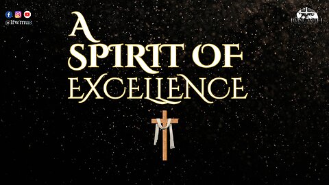 Apostle Tony Barhoo | A SPIRIT OF EXCELLENCE