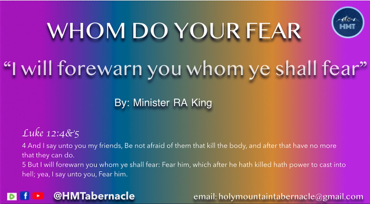 Whom Do You Fear?