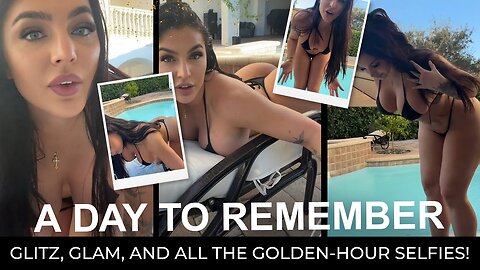 EmjayPlayss Curvy Busty PAWG Rides Stunning Thong Bikini Beauty Turns Heads in Pool Day Reveal