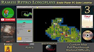 Sid Meier's CivNet | 1995 | PC Game | Warlord | Random Map | Egyptian - Episode #3 | Longplay