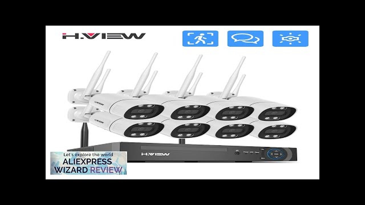 H.view 8CH 5mp Wireless Wifi Camera Security System CCTV Camera Video Surveillance Review