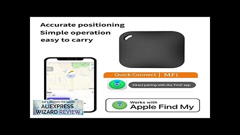 Work with Apple Find My APP Smart Bluetooth GPS Tracker ITag Anti Review