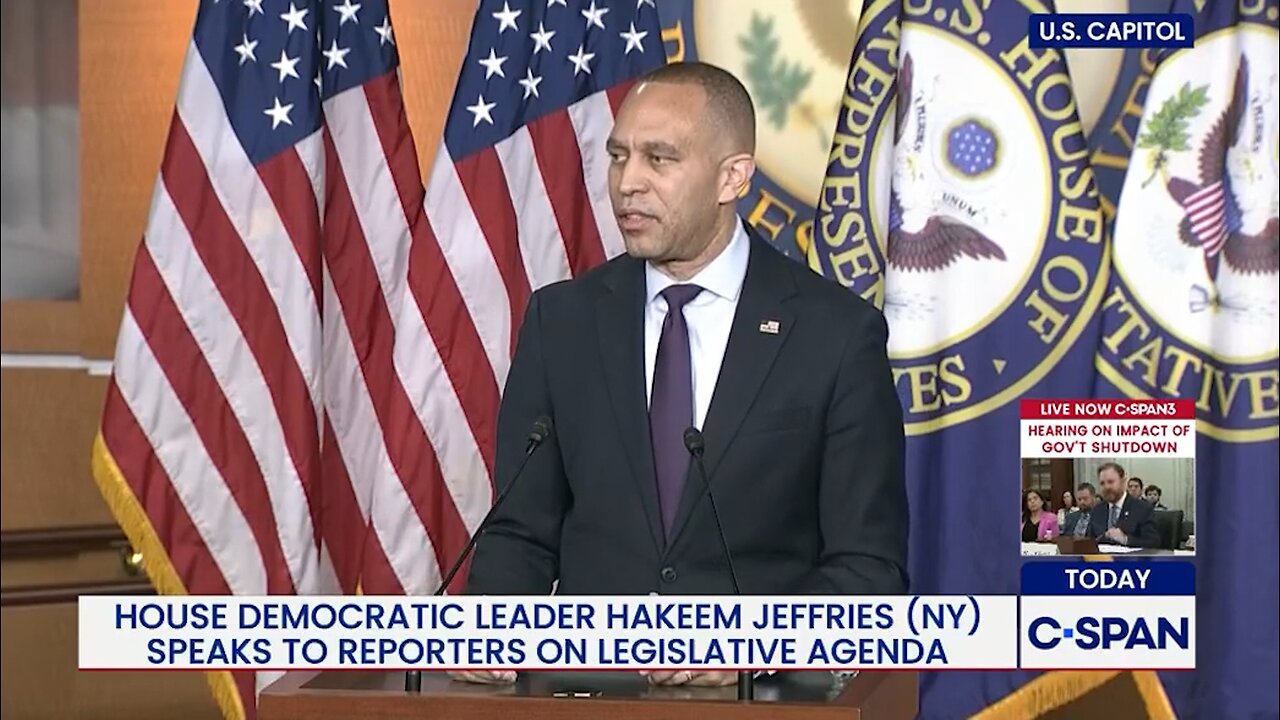 Tense Exchange: Jeffries Dodges Question on Epstein Claim, Slams Comer Instead