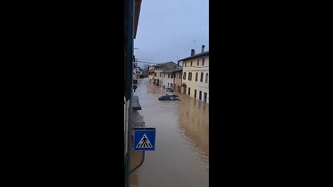 Dozens of settlements were flooded in northeastern Italy near