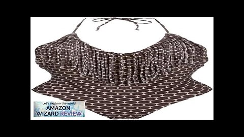 ADRIANA DEGREAS Store New Pois Fringes Halterneck SwimsuitThis classic halterneck swimsuit Review