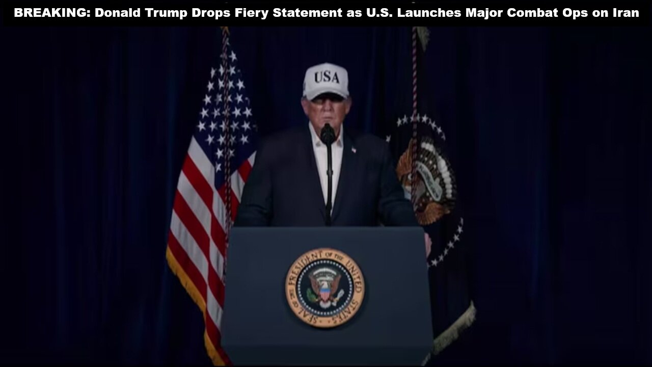 🇺🇸 🇮🇷 BREAKING: Donald Trump Drops Fiery Statement as U.S. Launches Major Combat Ops on Iran
