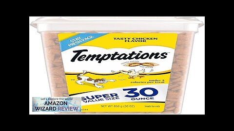 TEMPTATIONS Classic Crunchy and Soft Cat Treats Tasty Chicken Flavor, 30 oz. Review