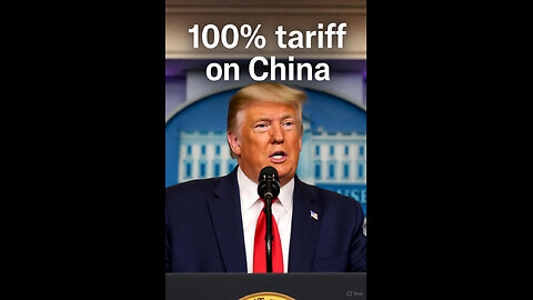 Trump 100% tariff on China! Market Crashes!