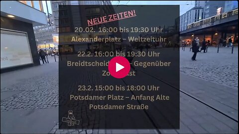 20.02.2025 - Zensurale an der Weltzeituhr Alexanderplatz - Berlin