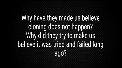 "CLONING CHRONICLES" BY SARGE