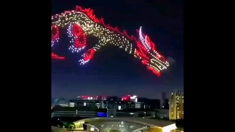 🇨🇳 🐉THE WORLD'S LARGEST DRONE SHOW! China amazed all residents of ultra-modern Shanghai