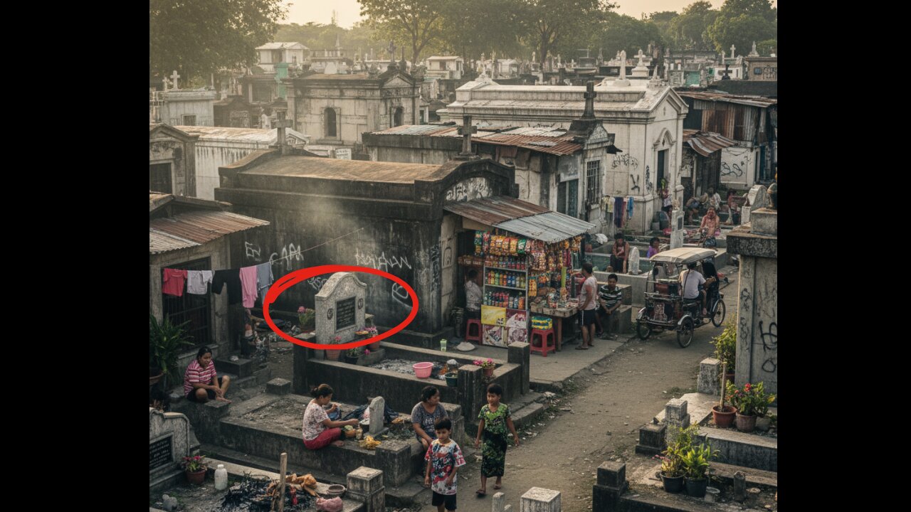 ESTAS PERSONAS VIVEN EN UN CEMENTERIO