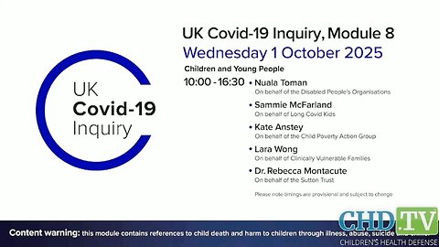 UK COVID-19 Inquiry Meeting | Oct. 1