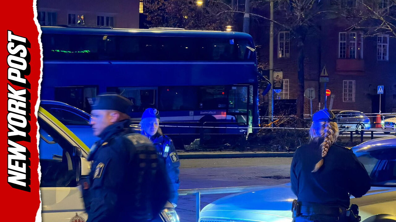 Double-decker bus rams into bus stop killing multiple people in Stockholm