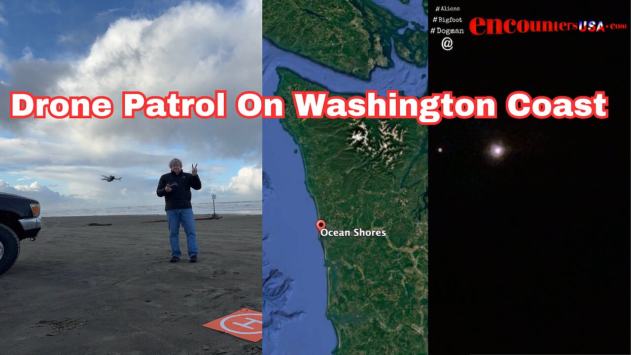 Drone Patrol Washington Coast New Years 2024