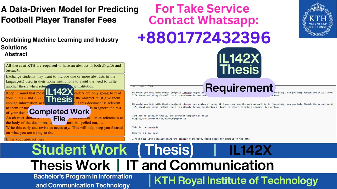 Client Work (Thesis)| IL142X Information & Communication Tech Explained| KTH, Sweden