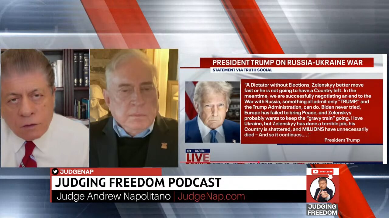 Judge Napolitano & Col.Macgregor: Trump called Zelensky "dictator without elections"