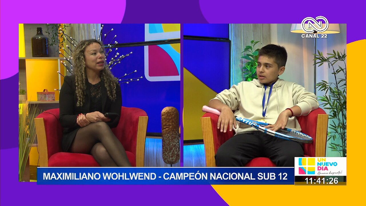 Maximiliano Wohlwend, campeón nacional de tenis escolar