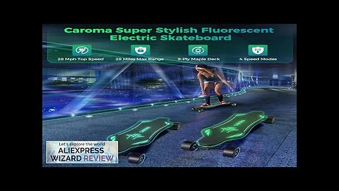 Electric Skateboard with Remote 1200 W Brushless Motor Electric Longboard 28 Mph Review