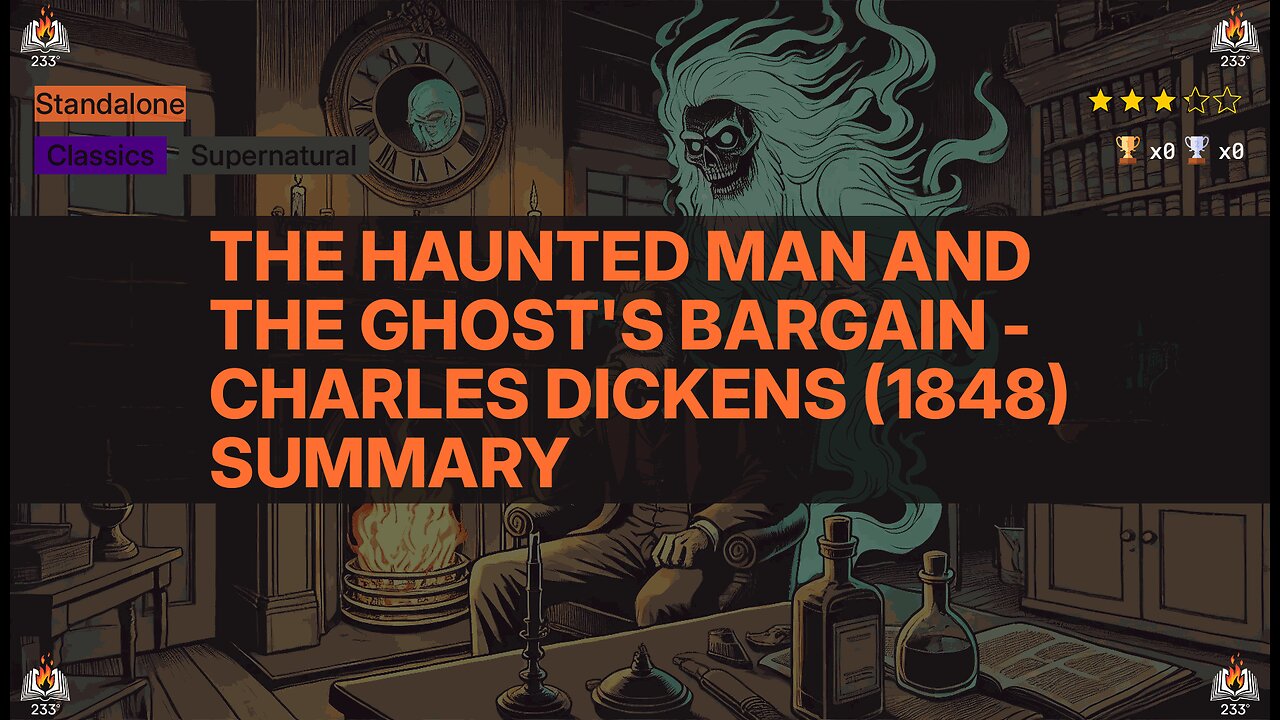 The Haunted Man and the Ghost's Bargain - Charles Dickens (1848) Summary (Christmas Books - 5)