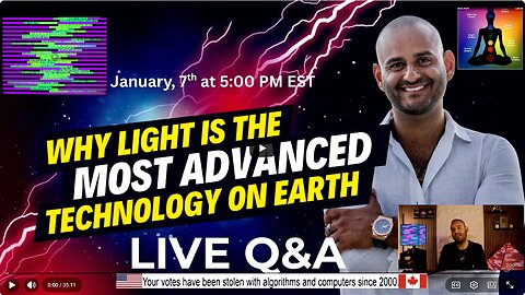 LIVE: Why Light is the Most Advanced Technology on Earth | LIVE Q&A | Wed, Jan 7th at 5:00pm EST