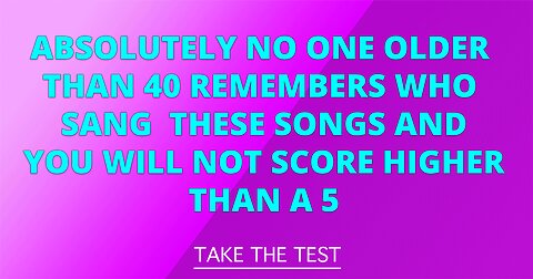 Who sang these songs?