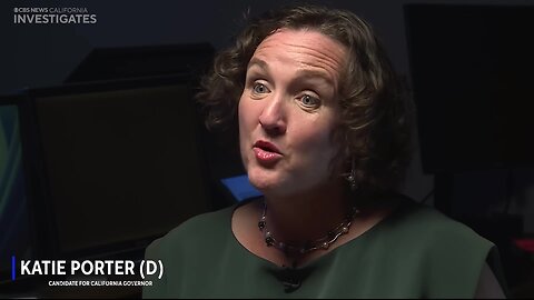 Katie Porter flips out when asked about winning over CA Trump voters by CBS reporter Julie Watts