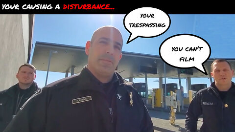 Arrest For Filming Border Patrol...