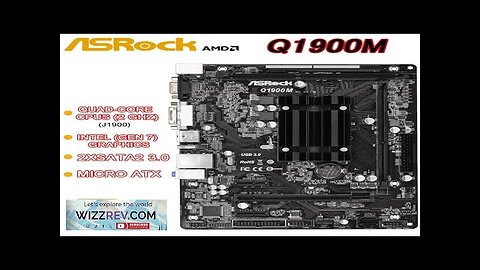 ASRock Q1900M Motherboard integrated quad-core CPU DDR3 16GB 2×SATA II PCI-E 2.0 Review