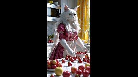 cat cooking 🍳🍳