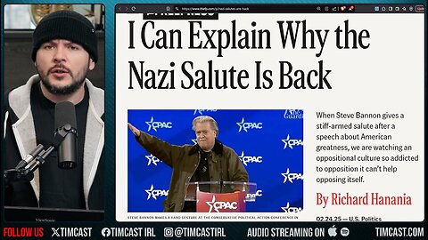 "Democrats ROASTED For ROMAN Salute HOAX, Bannon & Musk Are NOT Doing Salutes, YOUVE BEEN TROLLED"