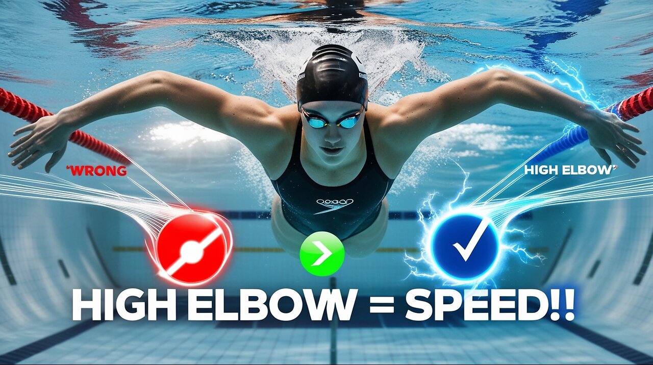 Relaxed High Elbows for the Win! 🏊‍♂️💪 #SwimmingTips #Shorts