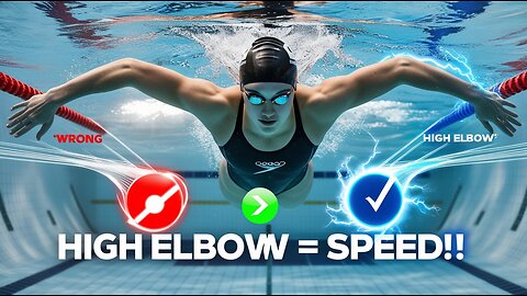 Relaxed High Elbows for the Win! 🏊‍♂️💪 #SwimmingTips #Shorts