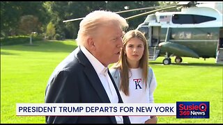 President Trump Speaks to Reporters White House Departs for Ryder Cup