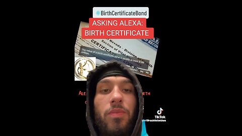 Your actual birth certificate is a bond worth lots of money 💵