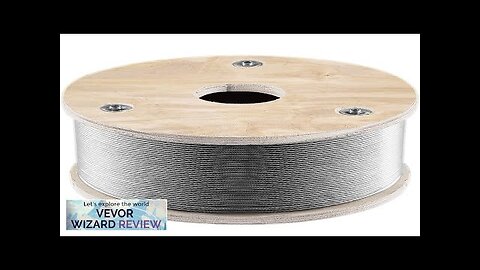 VEVOR T316 Stainless Steel Wire Rope 1/8'' Steel Wire Cable 500ft Aircraft Review