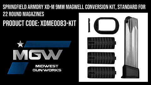 Springfield Armory XD-M 9MM Magwell Conversion Kit, Standard for 22 Round Magazines - XDME0083-KIT