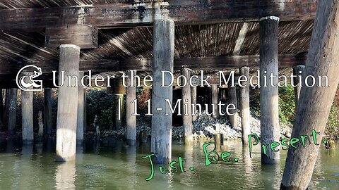 🌊 Under the Dock Meditation | 11-Minute Deep Calm with Water Reflections & Gentle Music #meditation