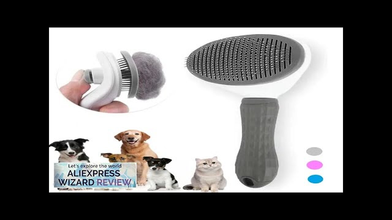 Self-cleaning Pet Hair Remove Comb Cat Slicker Brush Pet Hair Removal Comb Review