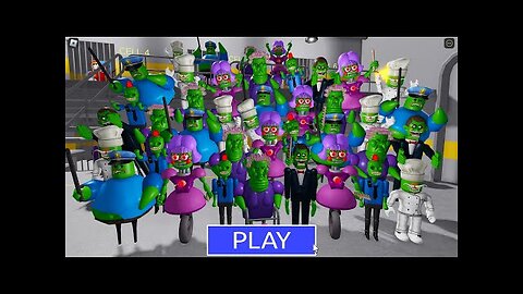 TSUNAMI ZOMBIE BARRY'S FAMILY! Walkthrough Full GAMEPLAY #roblox #ScaryObby