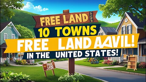 FREE LAND Alert Top 10 US Towns Giving Away Land in 2025