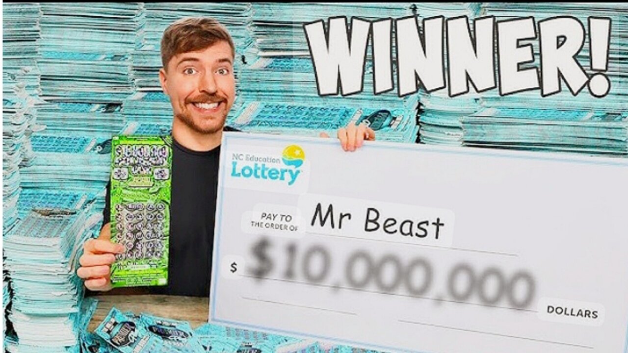 I spent $1000,000 dollar lottery tickets won